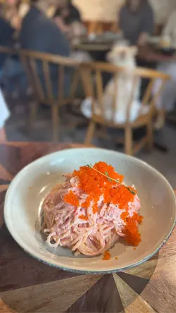 蟹籽蟹肉明太子忌廉意粉