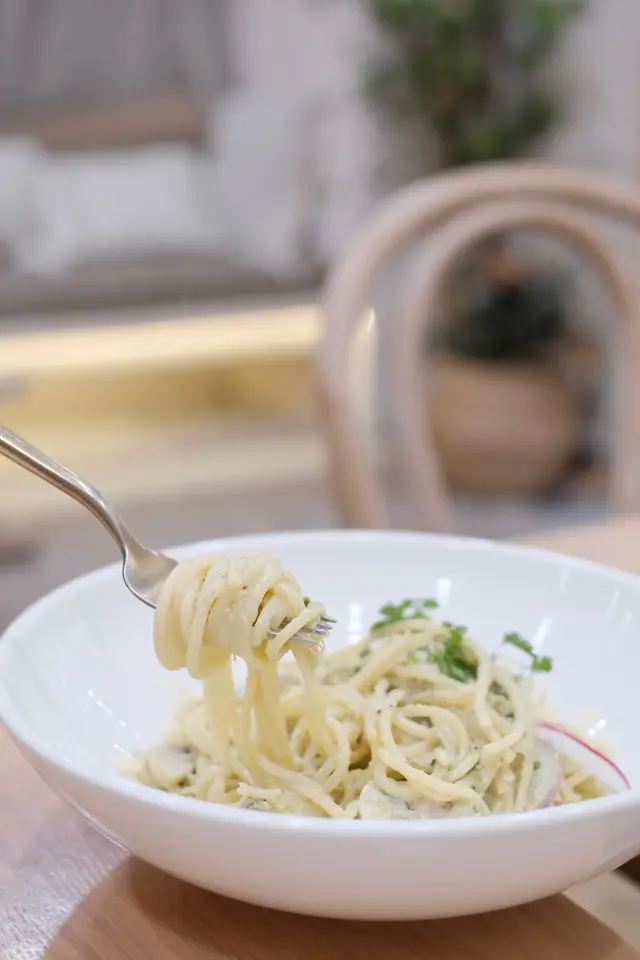 薑蔥蟹肉奶油意大利麵