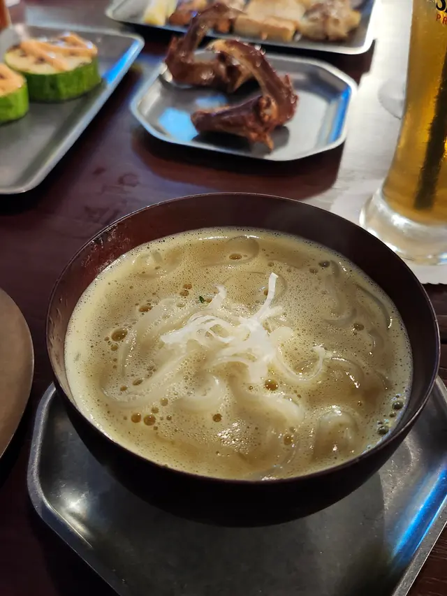 特濃花膠雞白湯烏冬