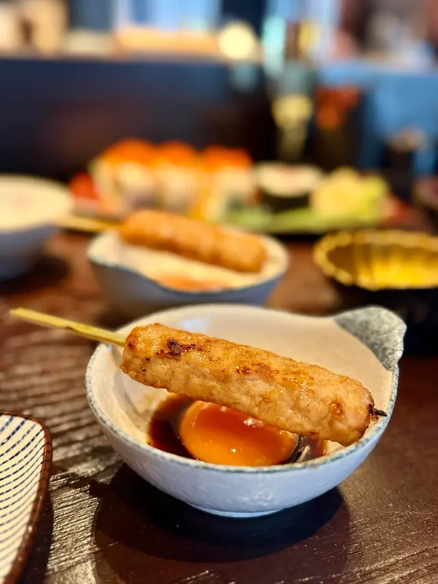 自家製月見日本免治雞肉棒