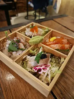 煙燻刺身4點