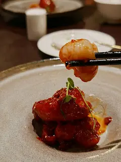 廿年陳皮拔絲虎蝦球