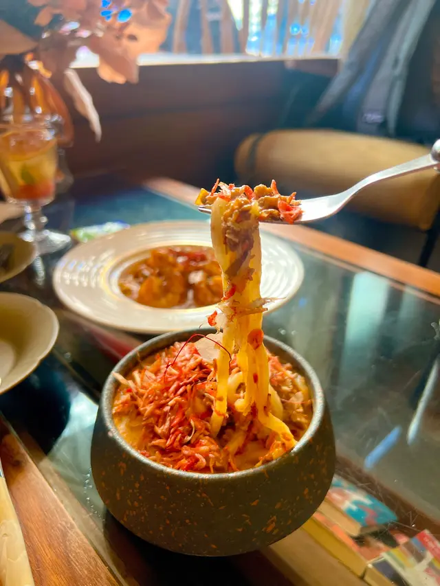 櫻花蝦豆乳擔擔讚岐烏冬