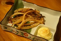 味醂鸡泡鱼干