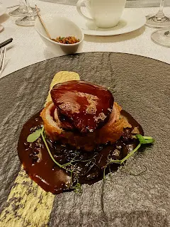 黑虎掌鴨卷伴乾燒鮑魚