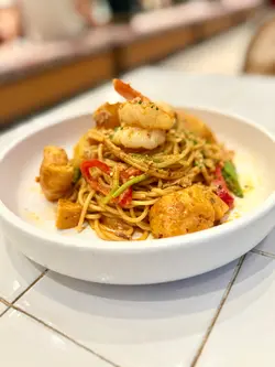 帶子大蝦喇沙意粉