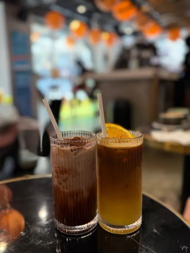 orange  black  &  chocolates  iced  