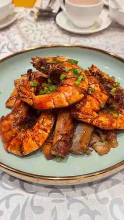 豉油皇煎中虾(肠粉底)