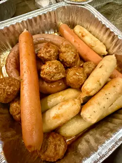 德國大肉腸併意式肉丸