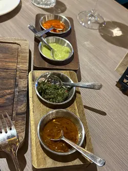 Admire the effort of the Chef just in  making the sauces to go with the steak!