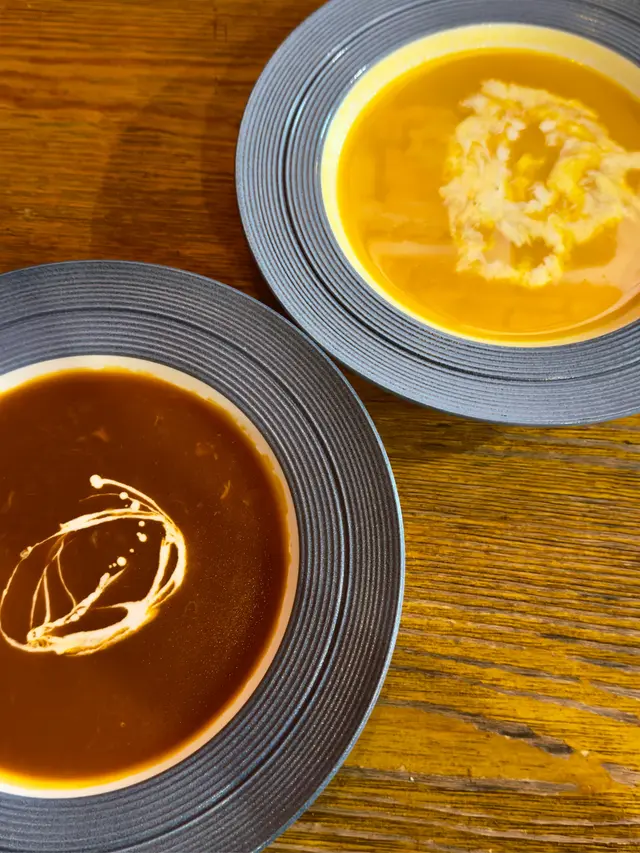 粟米南瓜湯&忌廉龍蝦湯