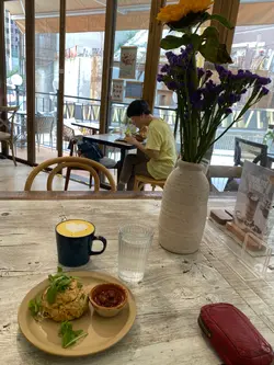 Broccoli cheddar rocket scone