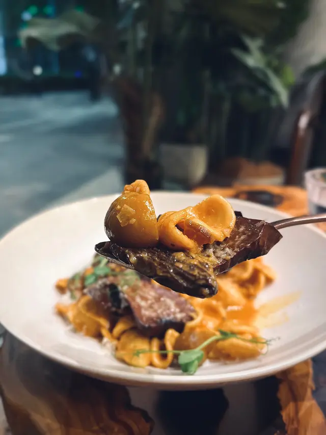 香烤舞茸菇栗子貓耳朵粉