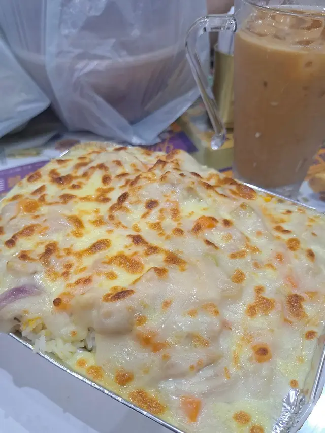 Baked Chicken & Vegetables with Cream Cheese in Portuguese Style with Rice