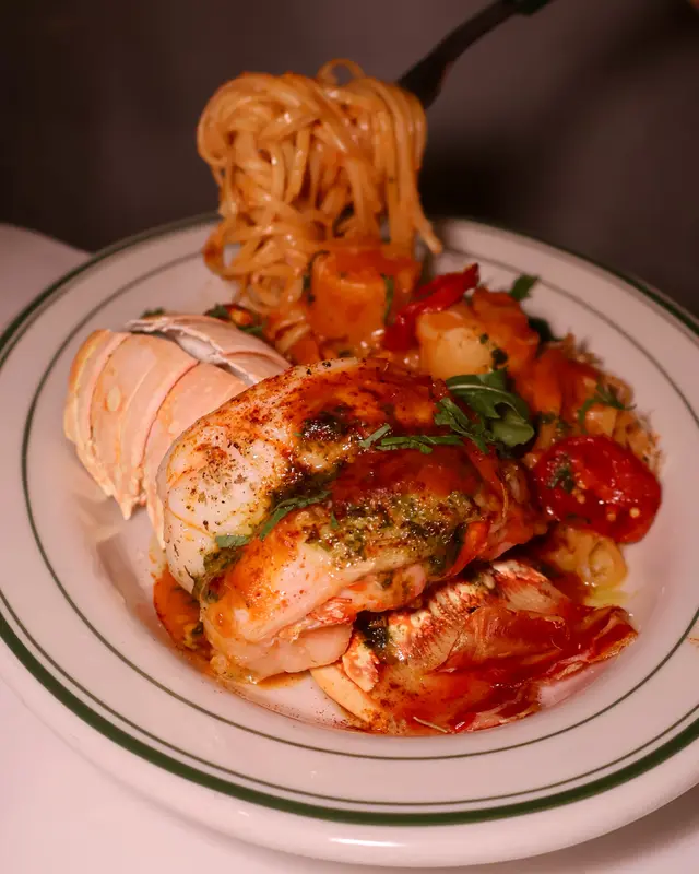 UAE Rock Lobster Tail with Pasta