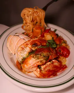 UAE Rock Lobster Tail with Pasta 