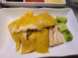 海南鸡饭配虫草花鸡汤