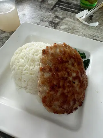 法式羊肉,煎肉饼饭