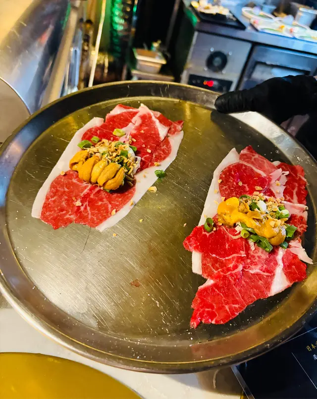 澳洲海膽炒極品松本A5和牛