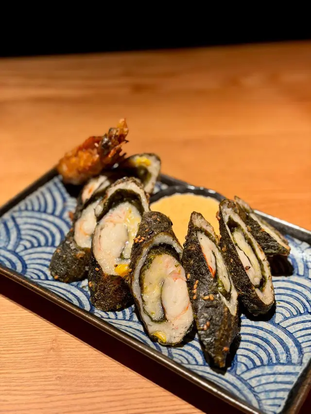 墨魚滑+紫菜+大蝦