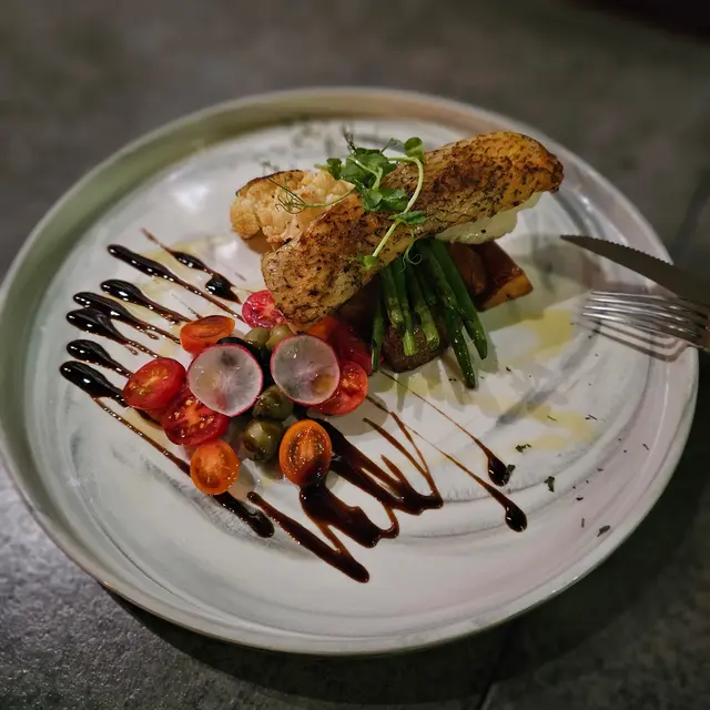 地中海煎烤智利海鱸魚