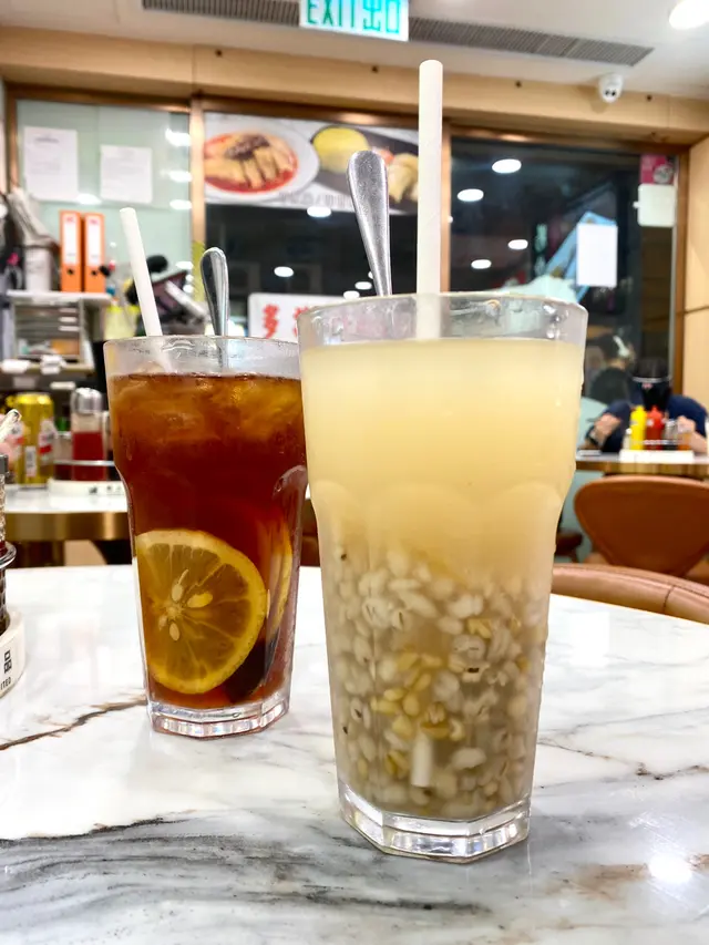 自家薏米水&檸檬茶