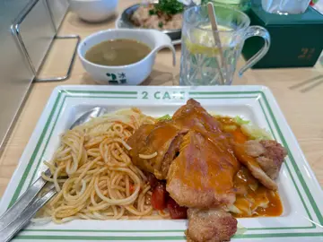 猪扒肠意粉lunch  set