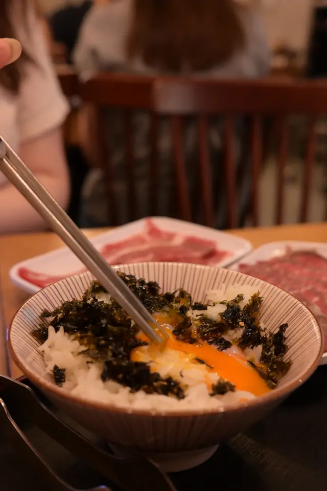 紫菜温泉蛋飯