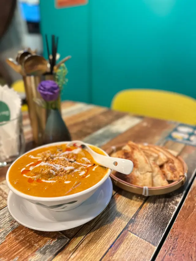 🥘Masaman Curry (pork) 馬沙文咖哩 (豬肉) 及 Roti 烤薄餅