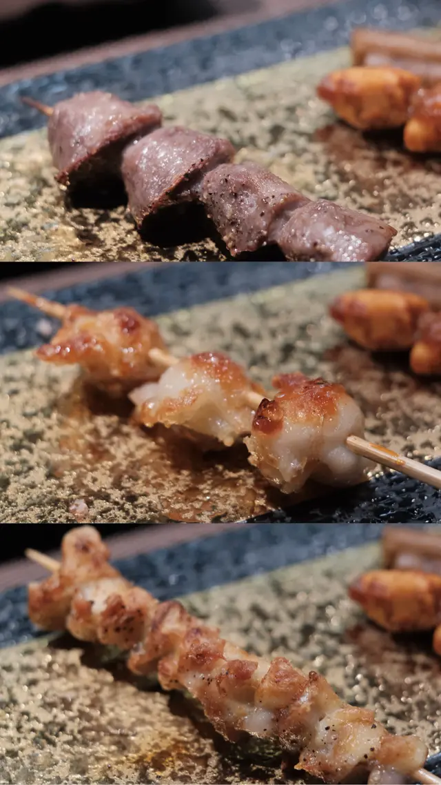 鳥の稀少部位串燒3本