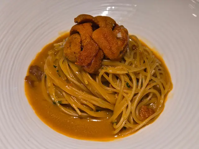 呢道海膽意粉有啲失準。意粉本身煮得幾好,但海膽同整體味道有啲分離,冇乜存在感。