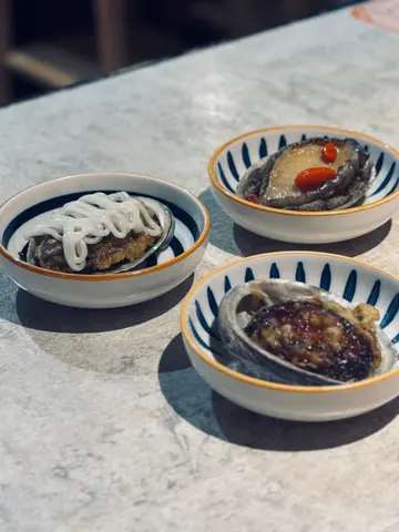 美乃滋鮑魚酥｜柚子燒汁鮑魚｜古法醉鮑魚