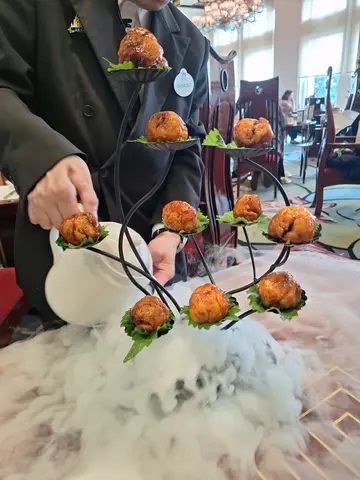 Deep Fried Pork stuffed in Lychee in Sweet and Sour Sauce