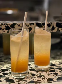 Fizzy Iced Lemon Tea  