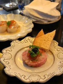 阿根廷红虾肉吞拿鱼蓉他他