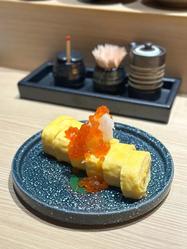 高湯玉子燒佐三文魚籽