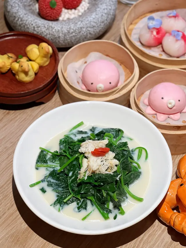 豆漿蟹肉番薯菜苗 