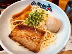 Tsukemen with Egg 石燒濃厚豚骨魚介味玉
