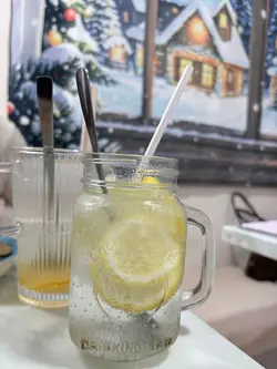 无糖鲜柠檬梳打