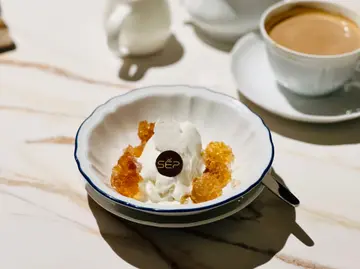 -18°C coconut custard