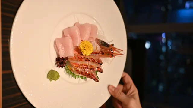 燒赤鯥、劍魚和蝦刺身