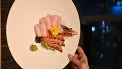 燒赤鯥、劍魚和蝦刺身