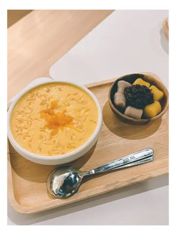 米麻糬芒果甘露盛盤