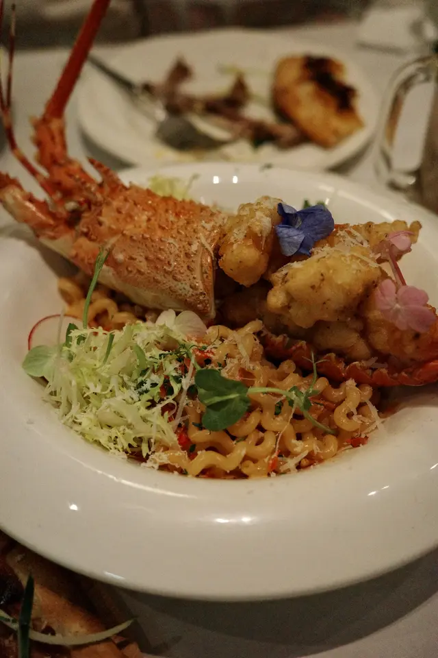 韓式玫瑰醬龍蝦QQ捲意粉