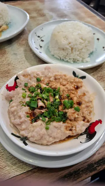土鱿肉饼饭