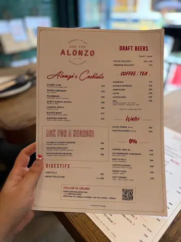 ASK FOR ALONZO — photo via OpenRice